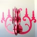CUSTOM COLOR Chandelier Cardboard Decor
