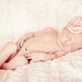 Baby pink flower headband