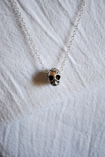 Sugar Skull Necklace Dia De Los Muertos Day of the Dead
