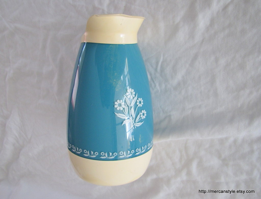Insulated Carafe Thermo-Serv Floral retro carafe