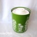 Alumninum Cainster Set of 4 Vintage Green Floral