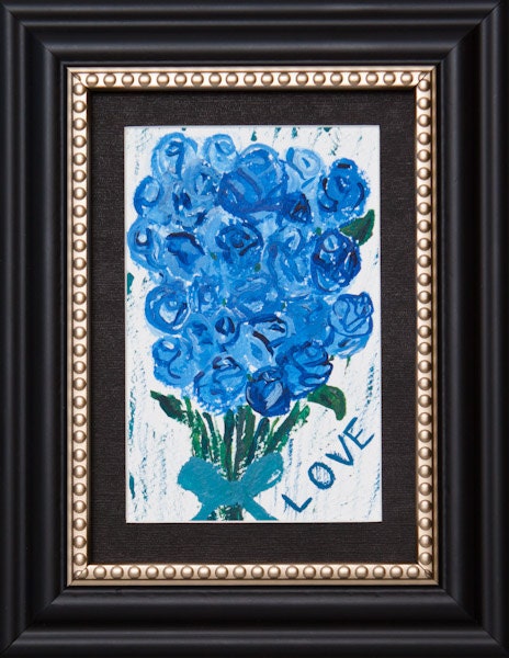 Blue Love (Framed original work)