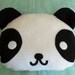 panda head pillow