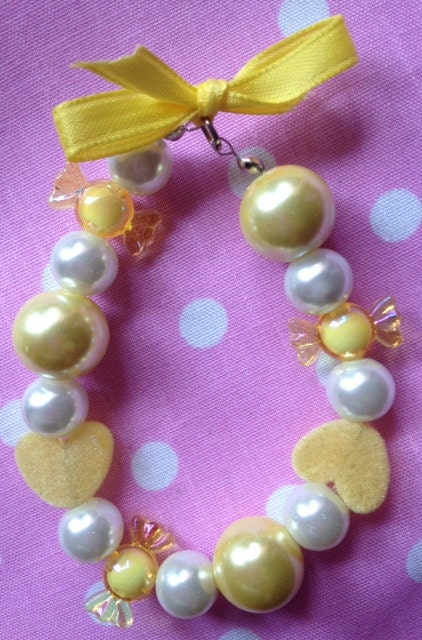 yellow candy bracelet