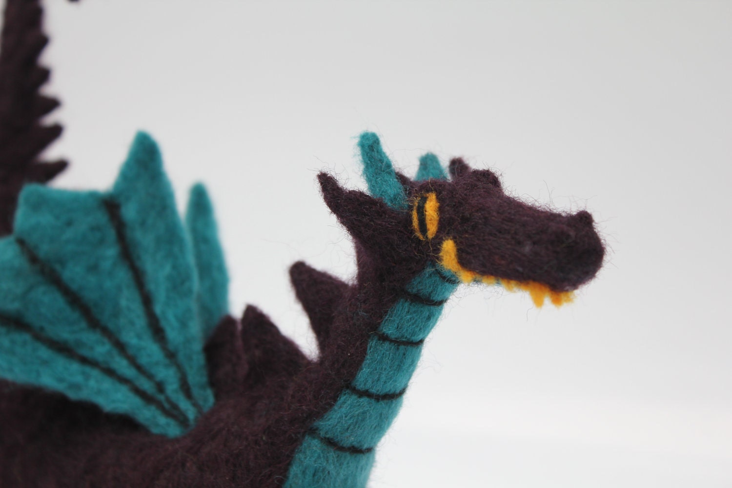 Needle felted dragon