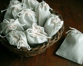 LAVENDER Filled BAGS  25 FRAGRANT  3 x 4" Natural Cotton Muslin Drawstring Bags for Wedding, Shower Favor, Sachet, Gift,...