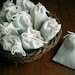 6  FRAGRANT LAVENDER Filled  3 x 4" Natural Cotton Muslin Drawstring Bags for Wedding, Shower, Sachet, Gift,...