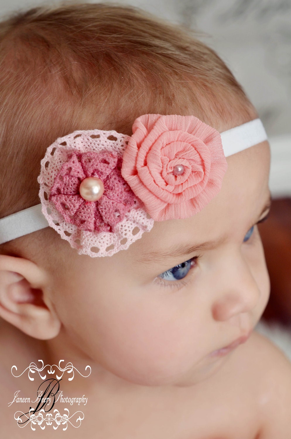 Baby Headbands - Toddler Headbands - Flower Headband