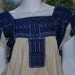 RESERVED VTG 70s embroidered peasant hippie cotton gauze dress top folk ethnic RARE