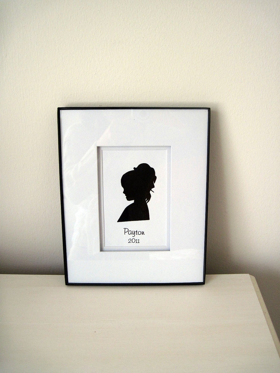 Custom Order for Melissa, Two 5x7 silhouettes