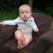 Long Sleeve Tie and Vest Onesie - Pinstripe - Boutique Baby Boy Clothes
