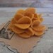 Mustard Scrappy Felt Flower Pin Brooch - Golden Curry - Handmade