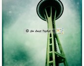 Space Needle - 12x12 Photo of Seattle's famous landmark the Space Needle