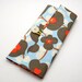 Circular Knitting Needle Case - Blue and Red Amy Butler Lotus Cotton Fabric