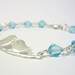 Love Birds Bracelet - Silver and Tiffany Blue on a Branch - FREE Shipping