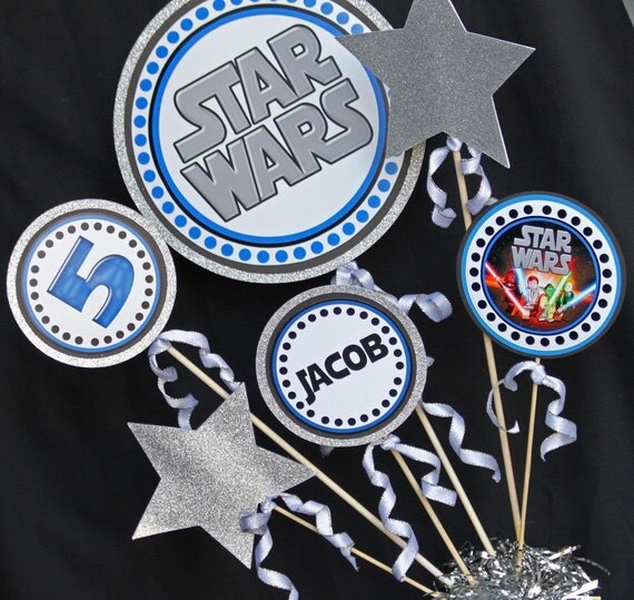 Star Wars Party Centerpiece - Birthday - DIY Printable Star Wars inspired - Amanda's Parties To Go Il_570xn