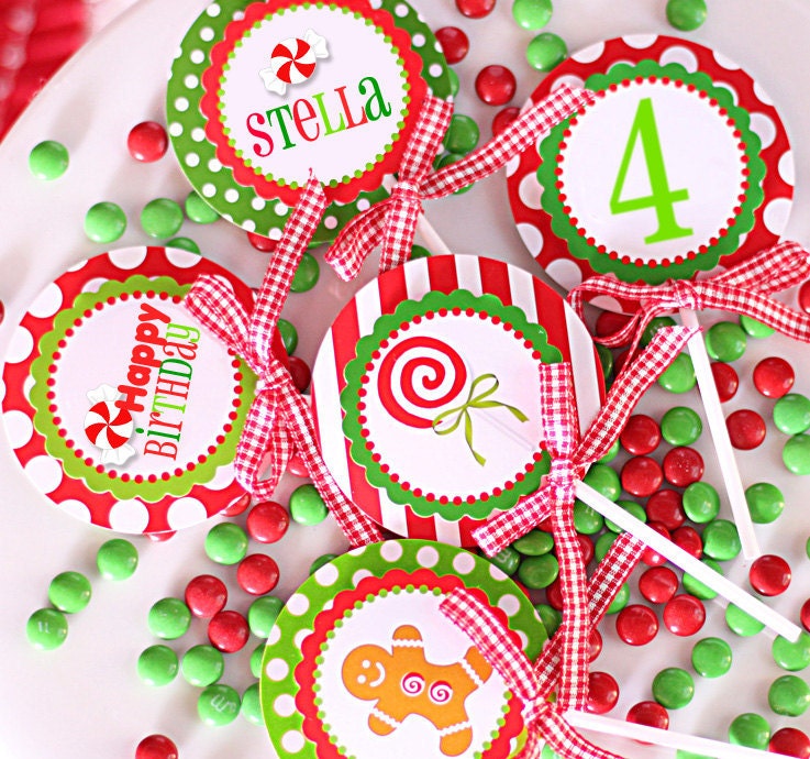 BIRTHDAY Candy Christmas Printables  - Huge Birthday Party Set by Amanda's Parties TO GO