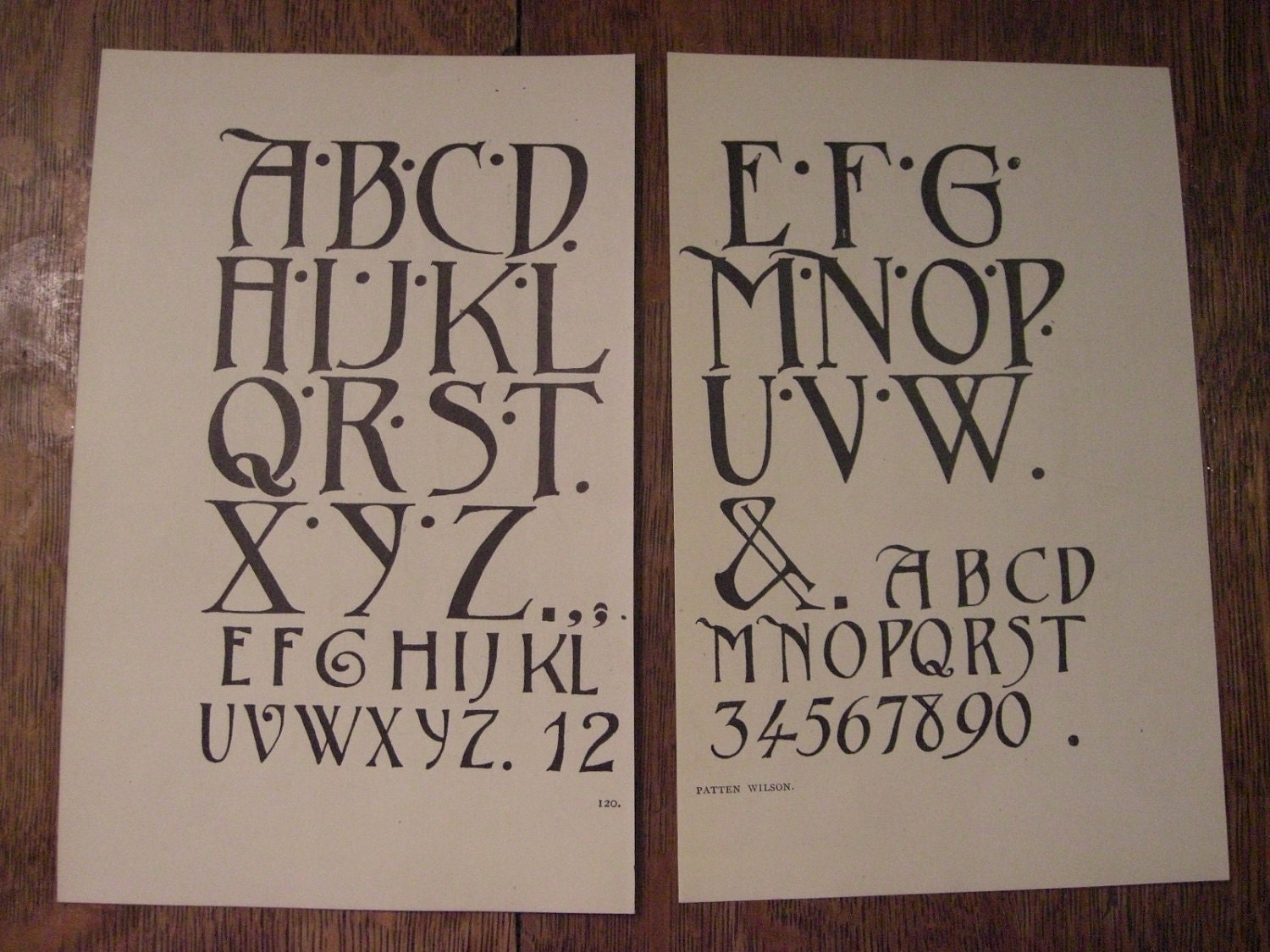 Vintage Alphabet Prints