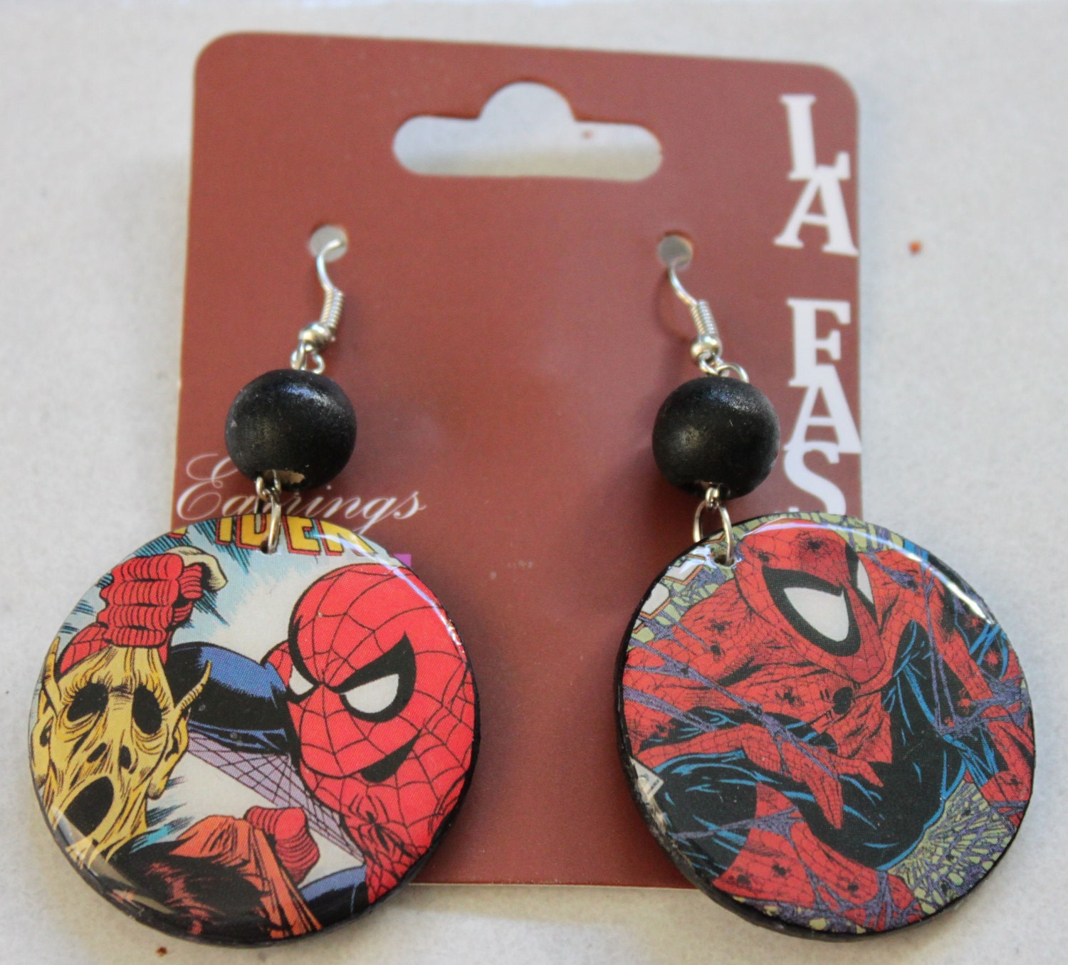 Marvel Spider Man Venom Super Heroes Comic Book Earrings