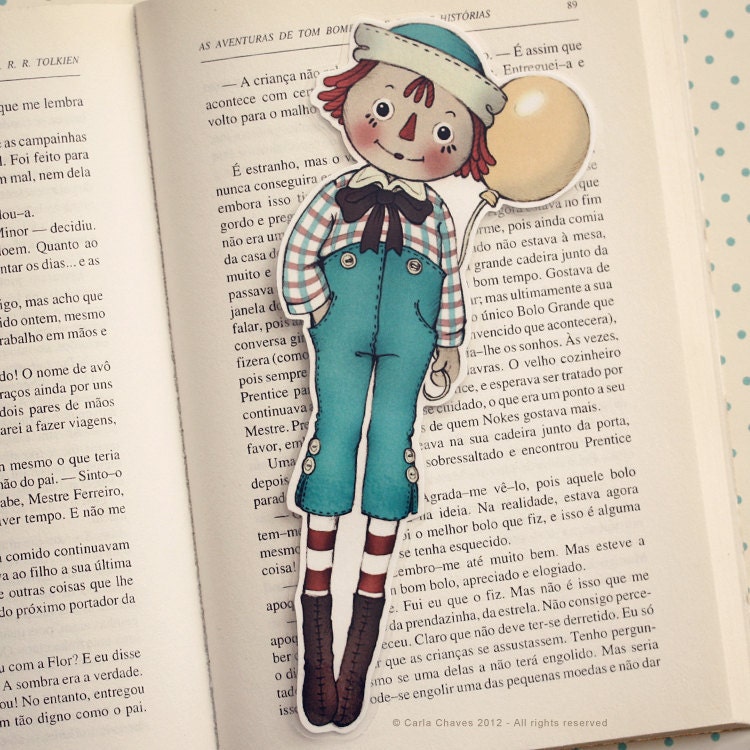 Raggedy Andy bookmark