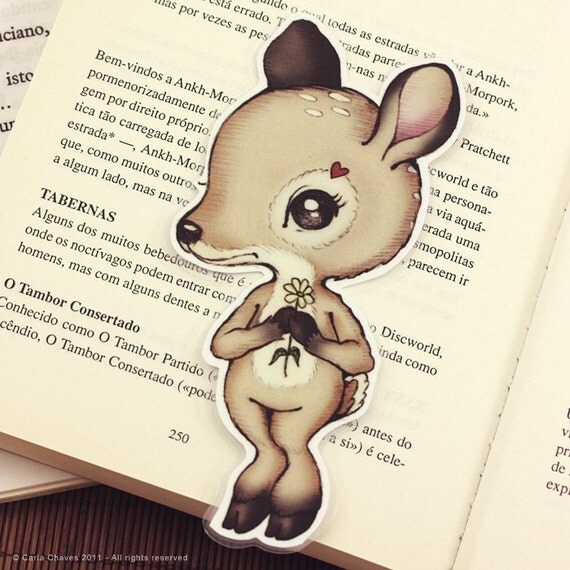Deer pocket size bookmark