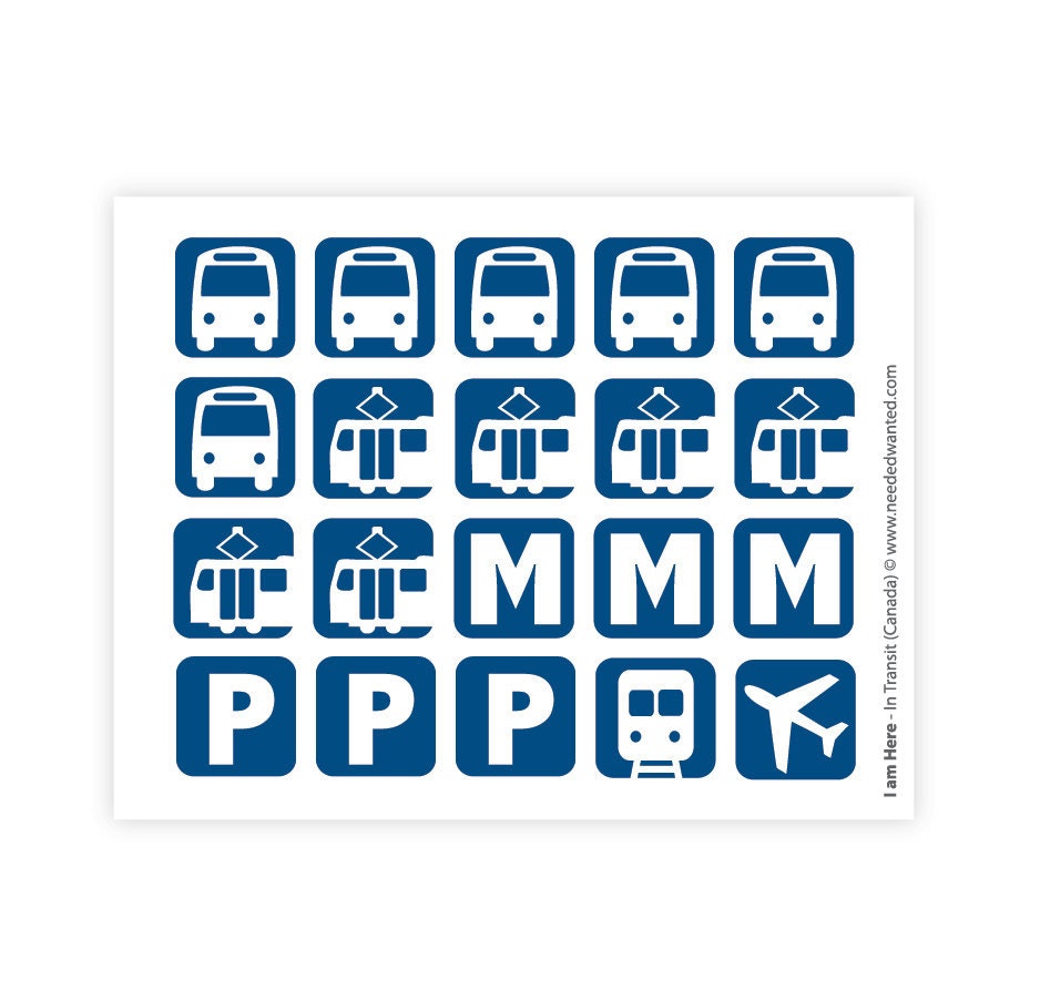 In Transit - Canada (sticker sheet)