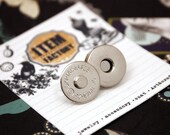 10Sets 15mm Magnetic Purse Snaps -Magnetic Snaps Closures Nickel MAGNETS.