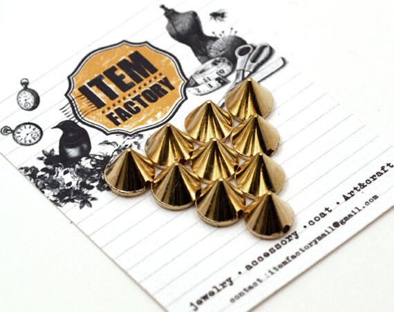50pcs 7mm SEWING Acrylic Basketball Wives Spikes Beads Decoration Rockstar look Glam rock LeatherCraft.