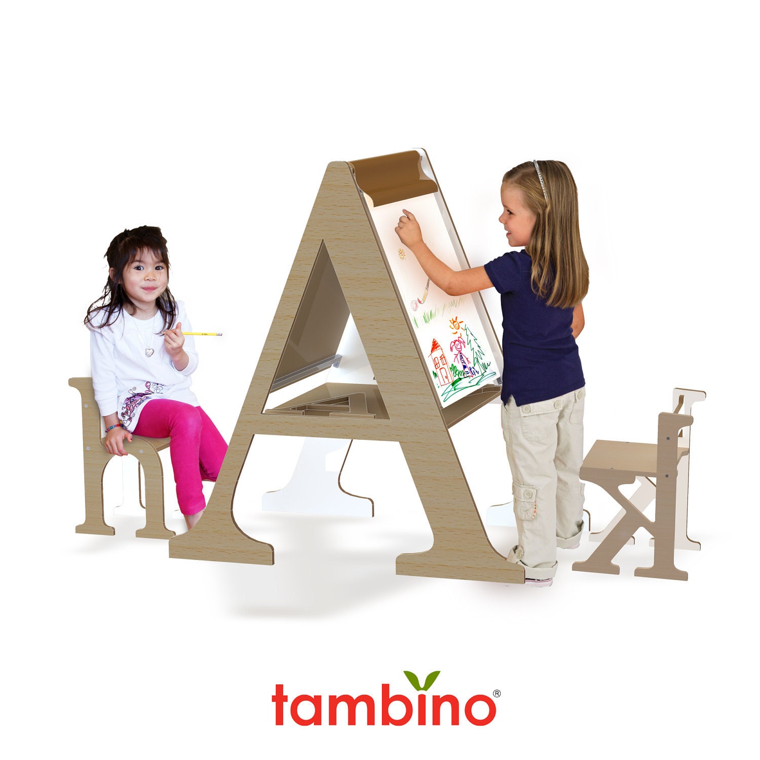 typographic drawing easel