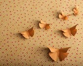 3D Butterfly Wall Art: 10 Ochre Silhouettes for Girls Room, Nursery, and Home Art Decor