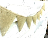 Simple Rustic Burlap Banner for Weddings, Photoshoots, Bridal Showers, Home Decor