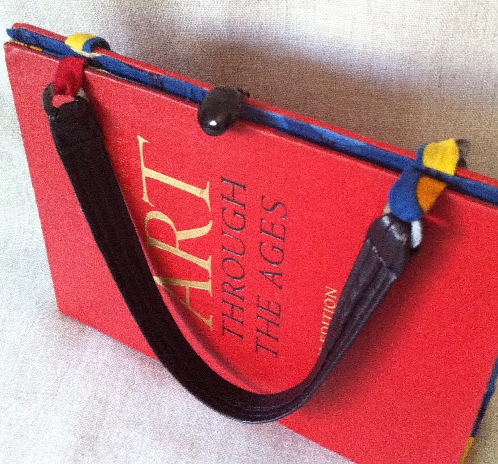Art Through the Ages Book Purse - made from recycled book