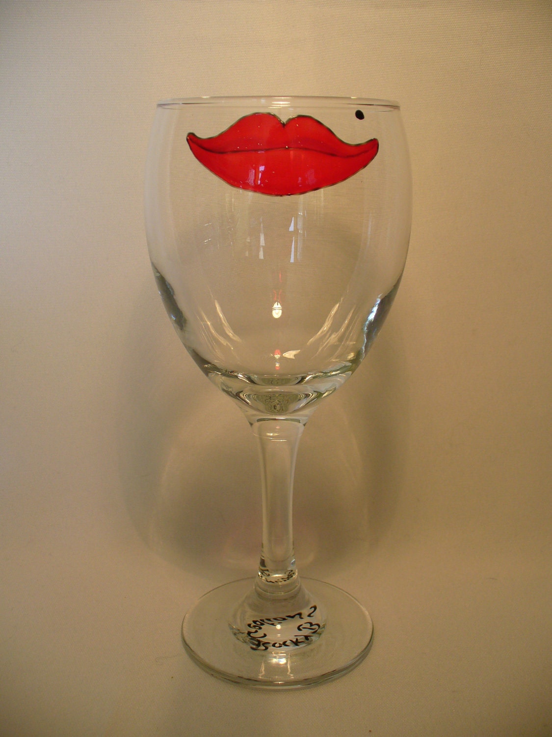 Lips On Glass