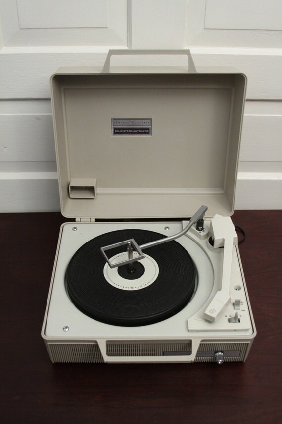 GE Portable Automatic Record Player by PhatDog on Etsy