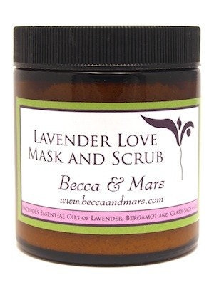 Lavender Love Mask and Scrub 4oz, All Natural