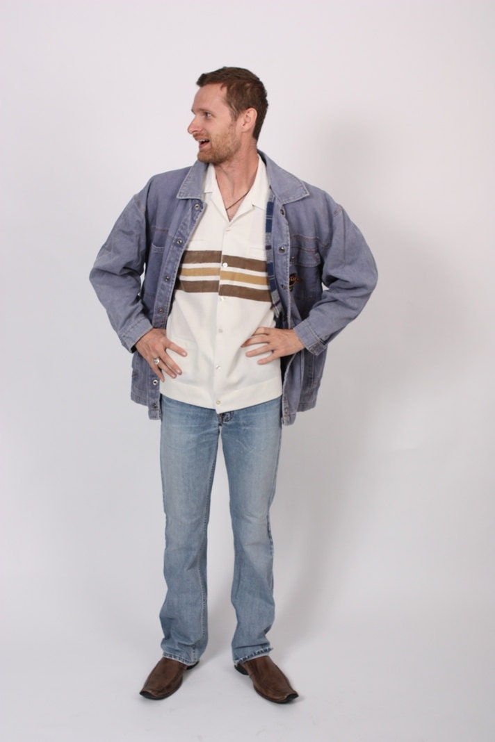 Vintage 1980s RIP CURL blue denim jacket