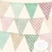 DIY Bunting Digital Collage Sheet printable download decoration banner party 8.5 x 11 (BTA 002)