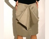 Grey skirt pleated formal wear. size medium large