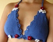 Bikini top red white  blue ,beach parties,hoop dance,sunbathing