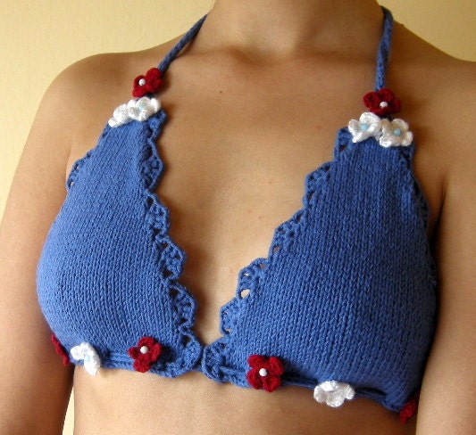 Bikini top red white  blue ,beach parties,hoop dance,sunbathing