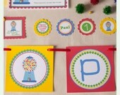 Bubble gum / candyland birthday party banner Il_170x135