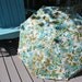 Vintage Mid Century Modern Patio Umbrella Portable For Table Or Chair