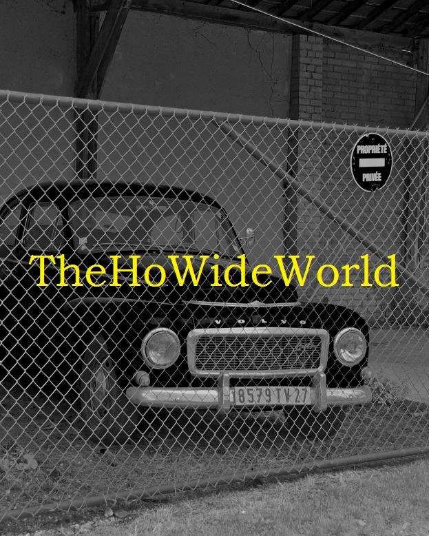 Original Art Print, 8x10 print, Black and White Volvo old car