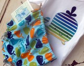 Boys Diaper Cover - Nappy Covers - Whales in Blue