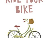8x10 - Ride Your Bike Print