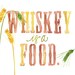 Now 8x10 - Whiskey is a Food Print