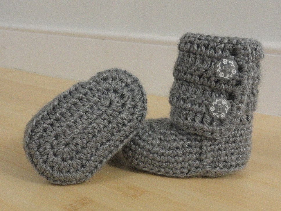 Limited Time Sale  - Any 2 pair of Crocheted Baby Ankle Booties (size 0-3, 3-6, 6-9, 9-12 months)