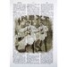 Barber Shop Print on a Vintage Dictionary Page