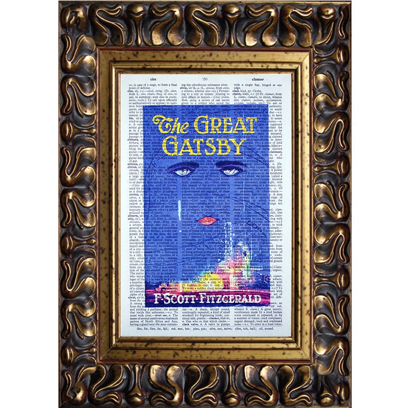 The Great Gatsby on a Vintage Dictionary Page