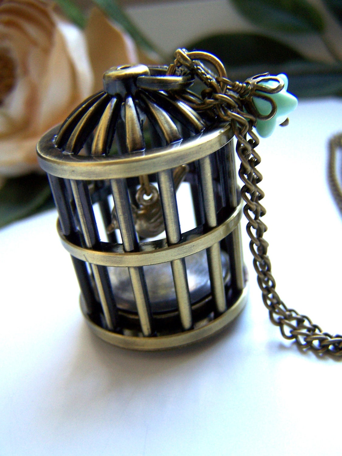 the birdcage pocket watch (necklace).
